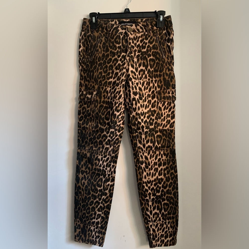 Ashley Mason Leopard Cargo pant
